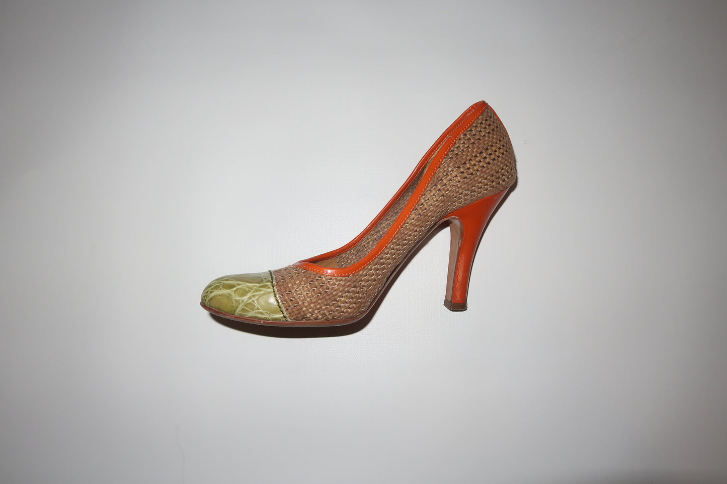 Prada Patent Leather Printed Pumps