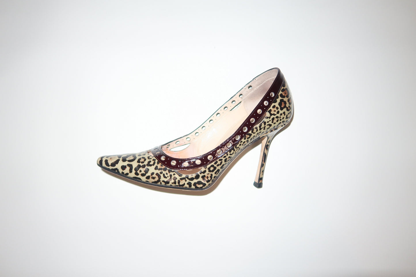 Jimmy Choo Patent Leather Animal Print Pumps