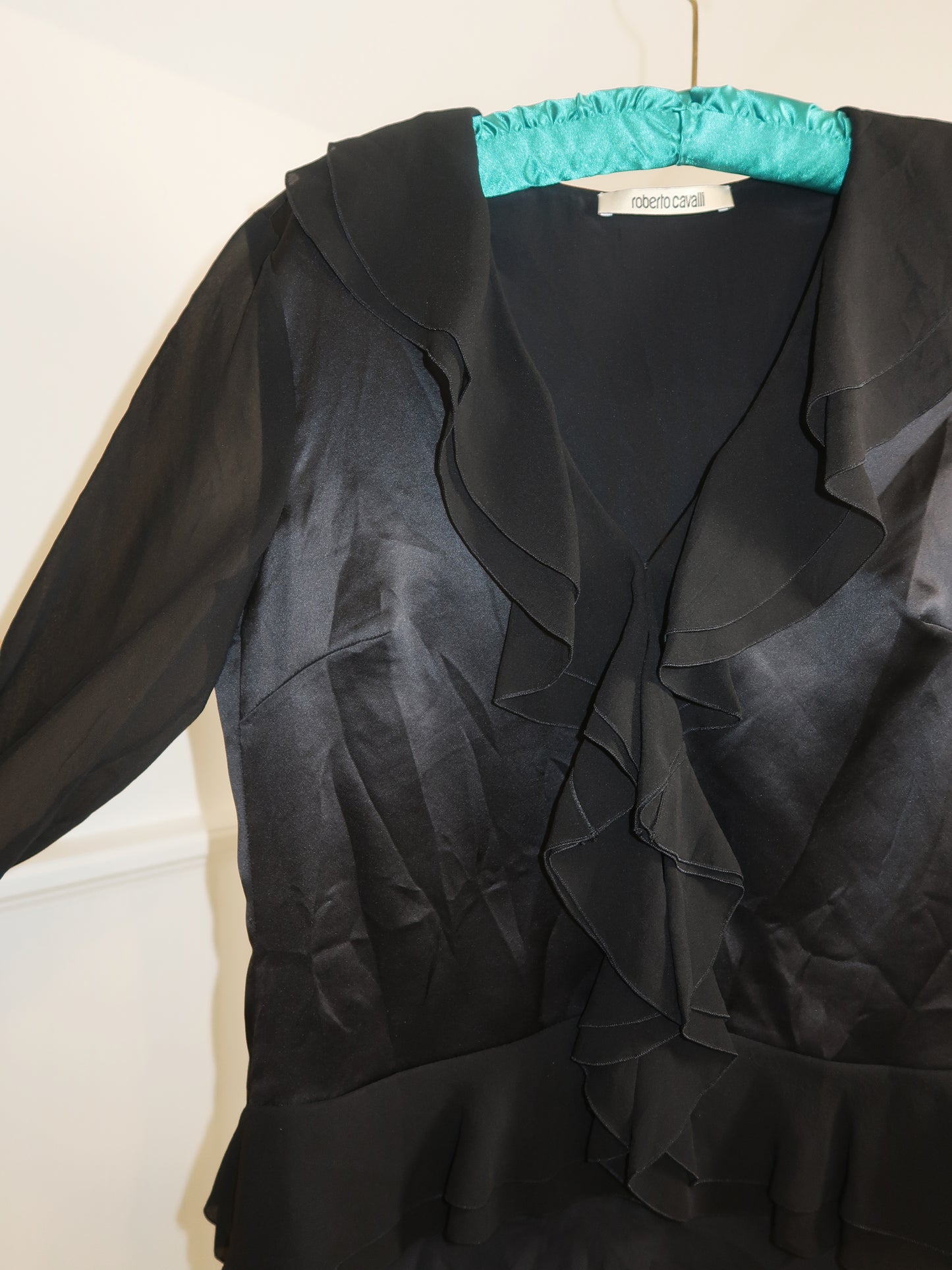 Black Roberto Cavalli Flowy Blouse