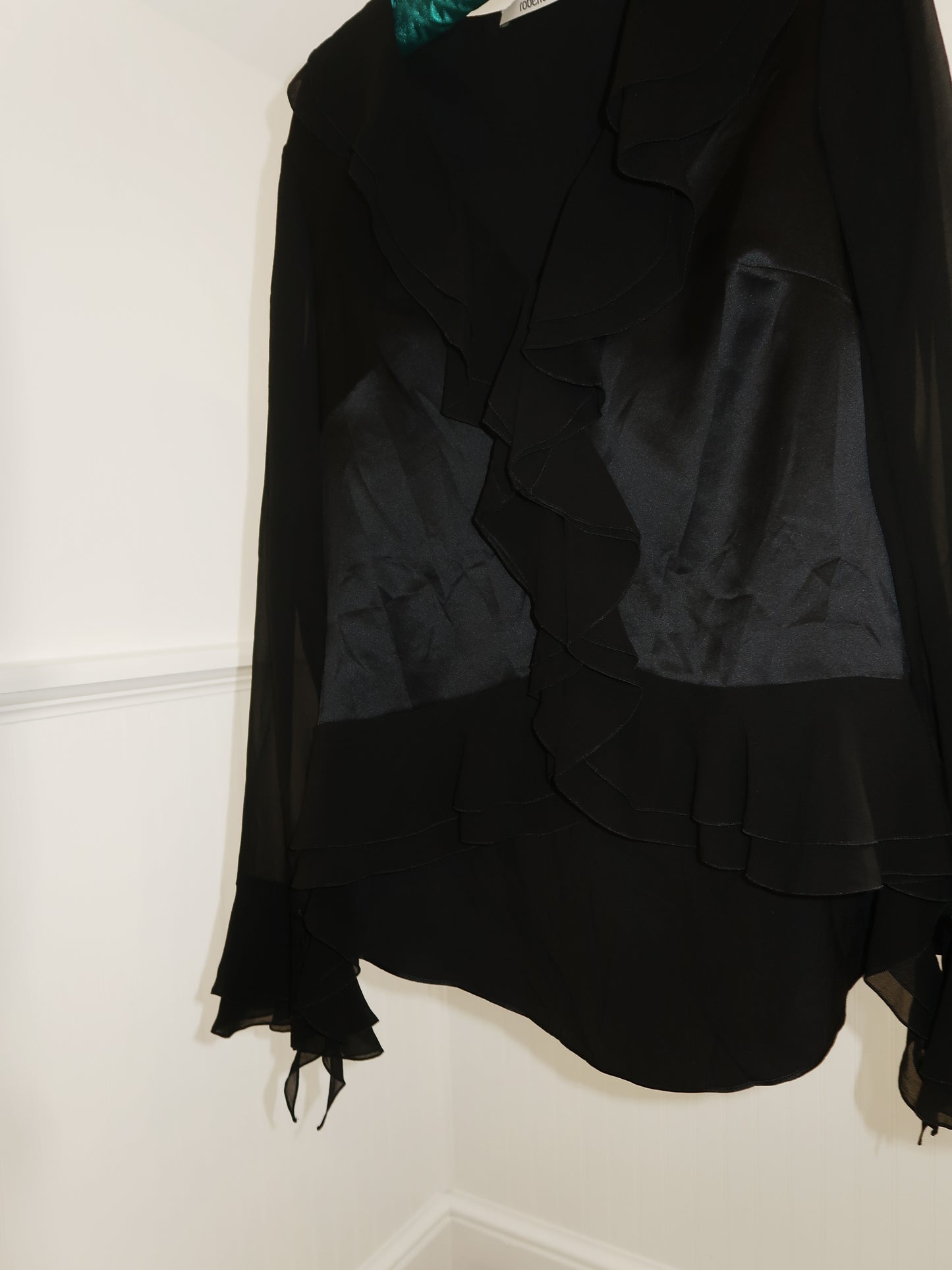 Black Roberto Cavalli Flowy Blouse