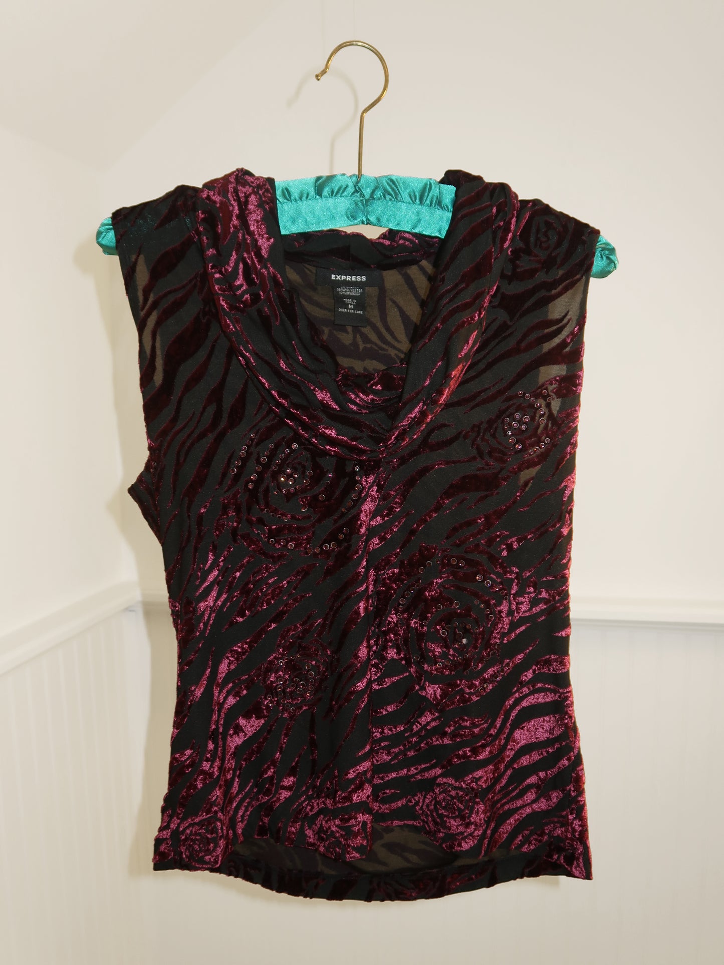 Velvet Floral Tank