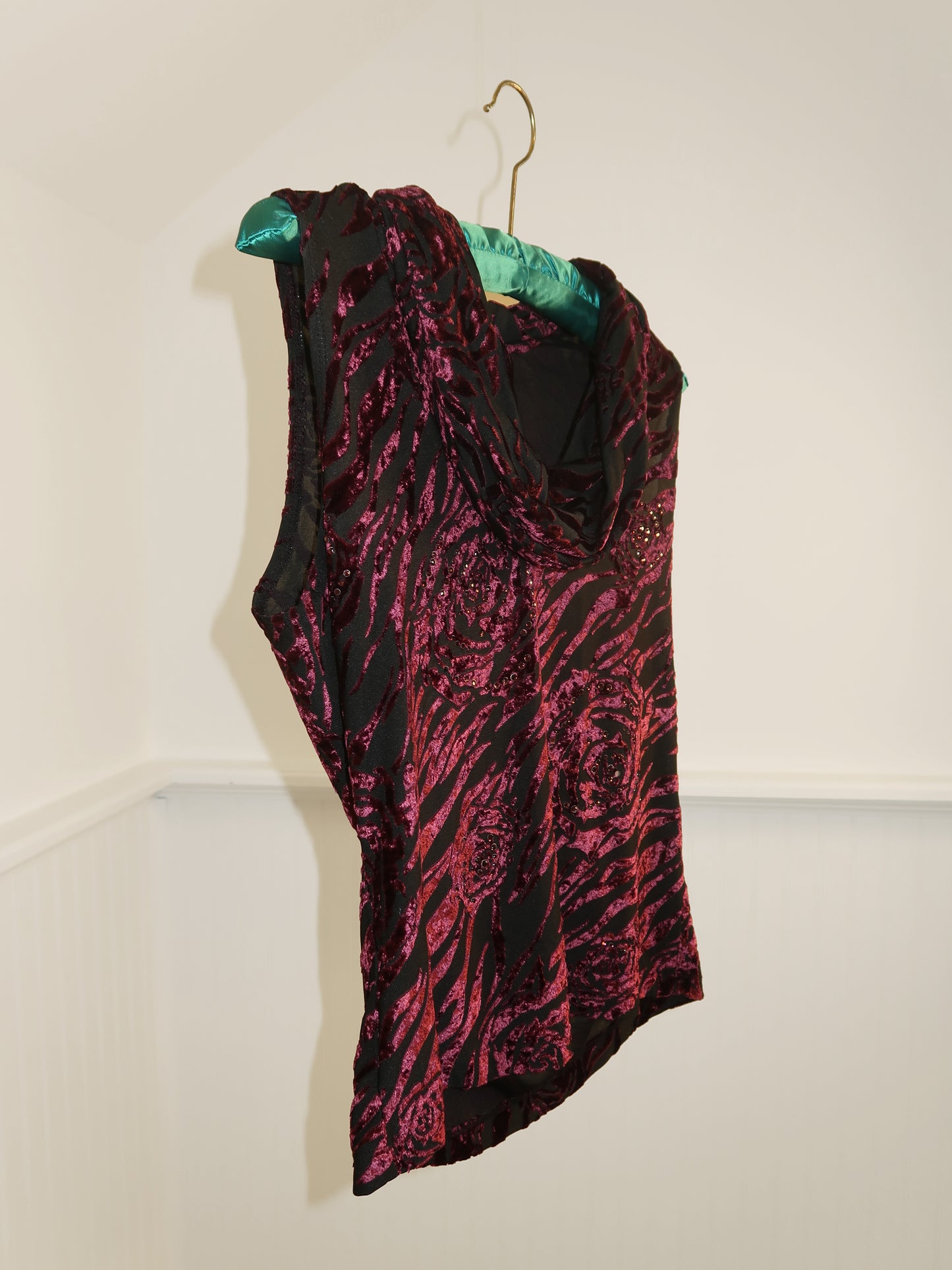 Velvet Floral Tank