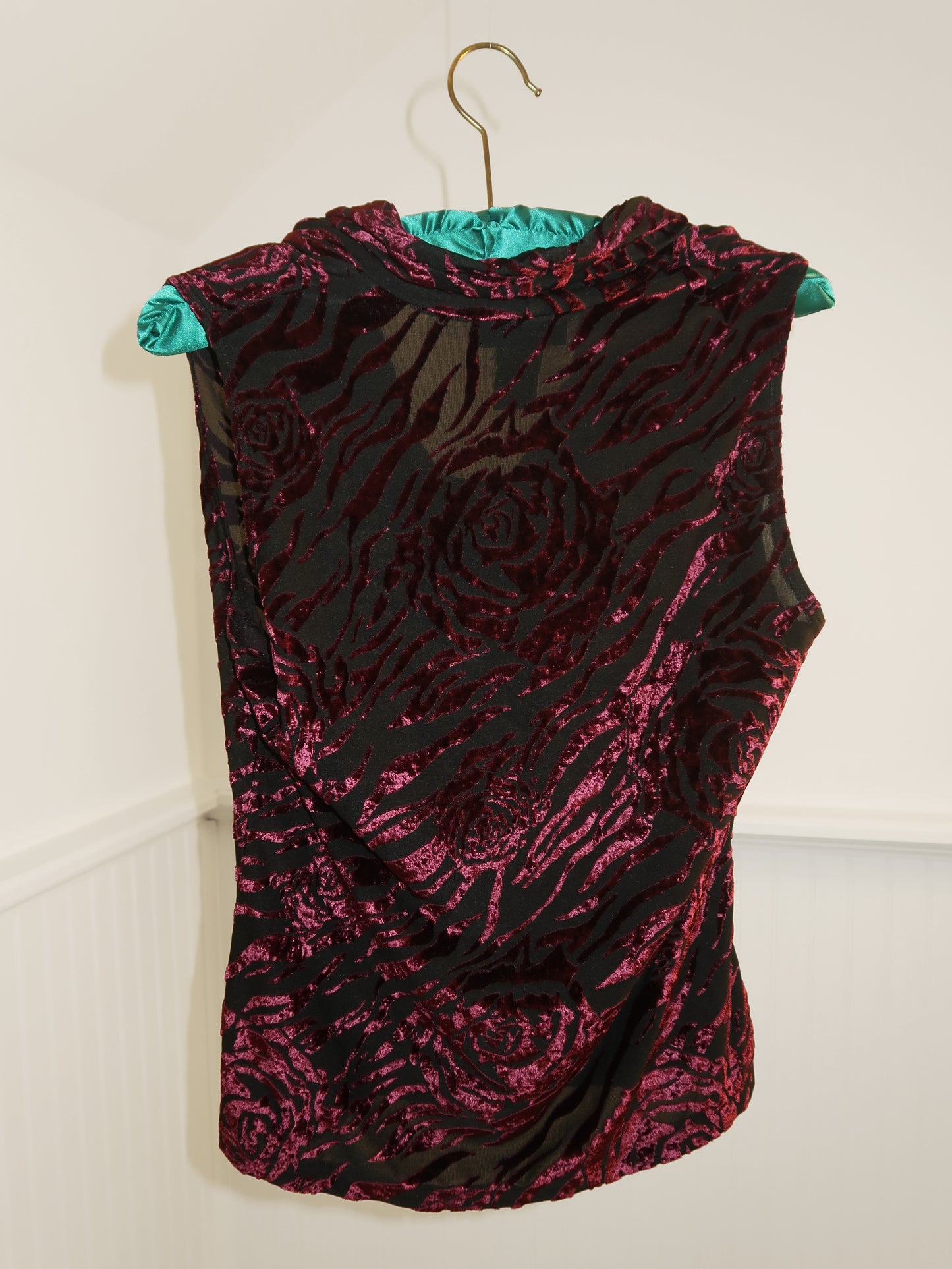 Velvet Floral Tank