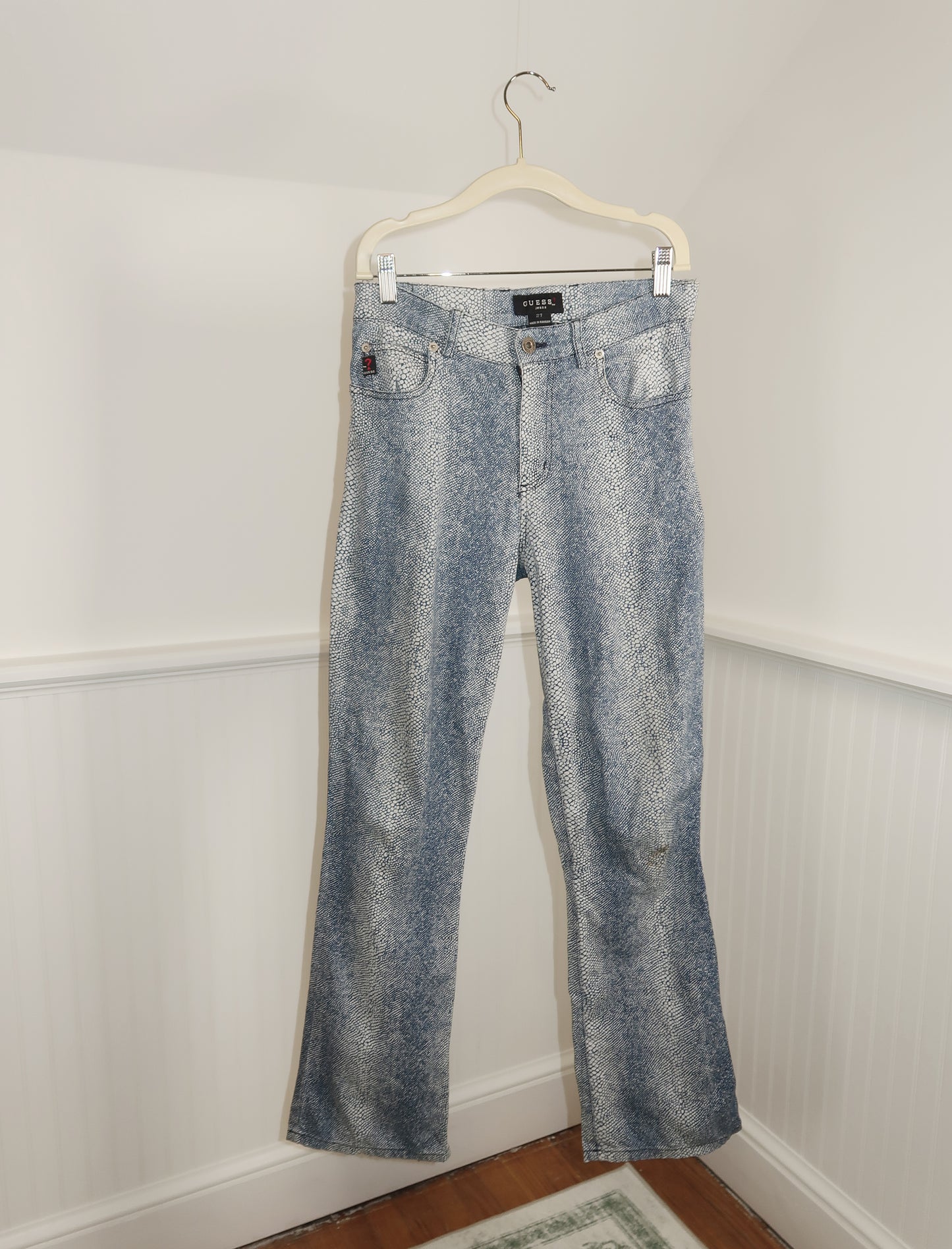 Vtg. Snakeskin GUESS Print Pants