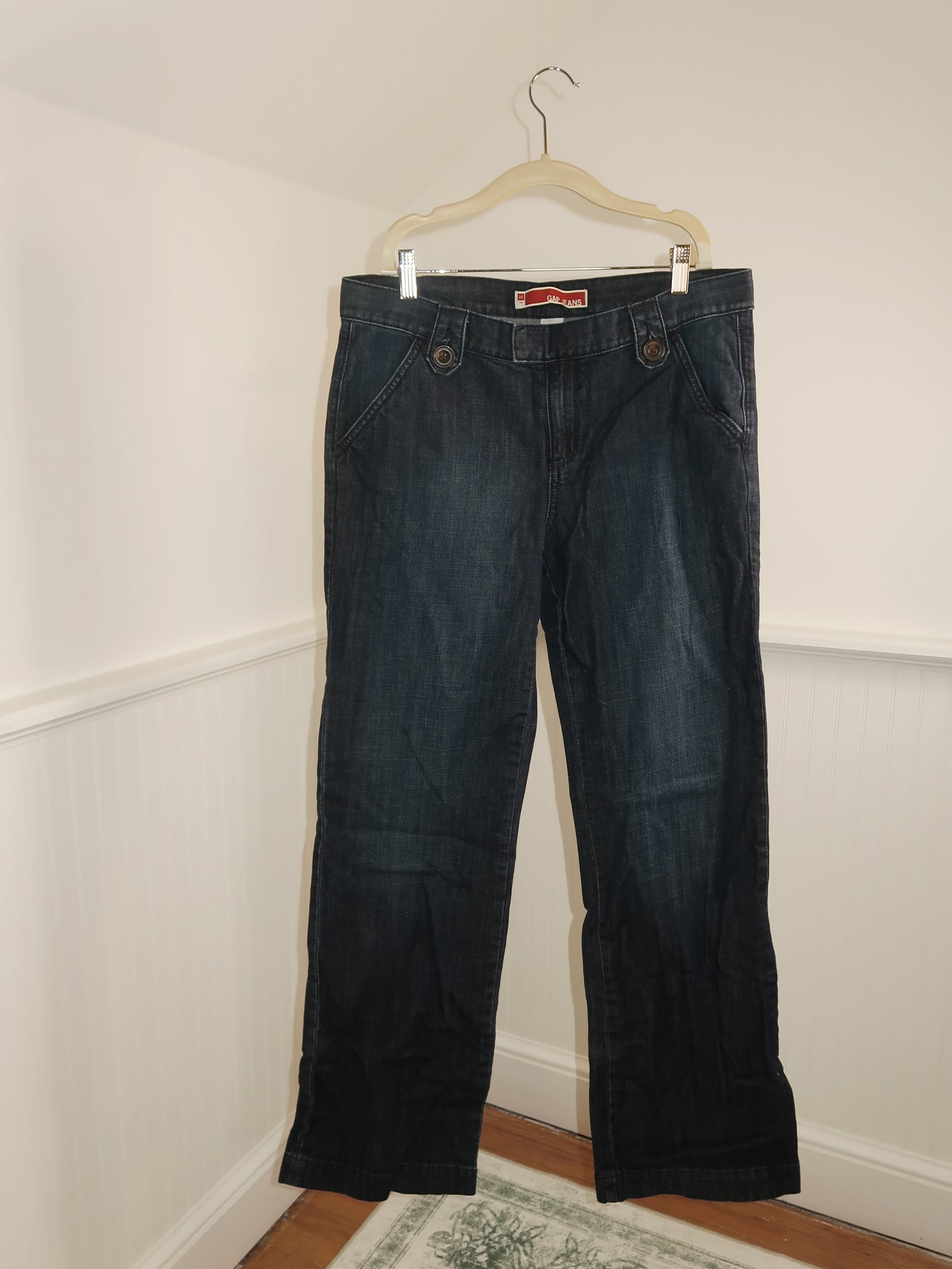 Vtg. Women's Low Rise Boot Cut Dark Denim