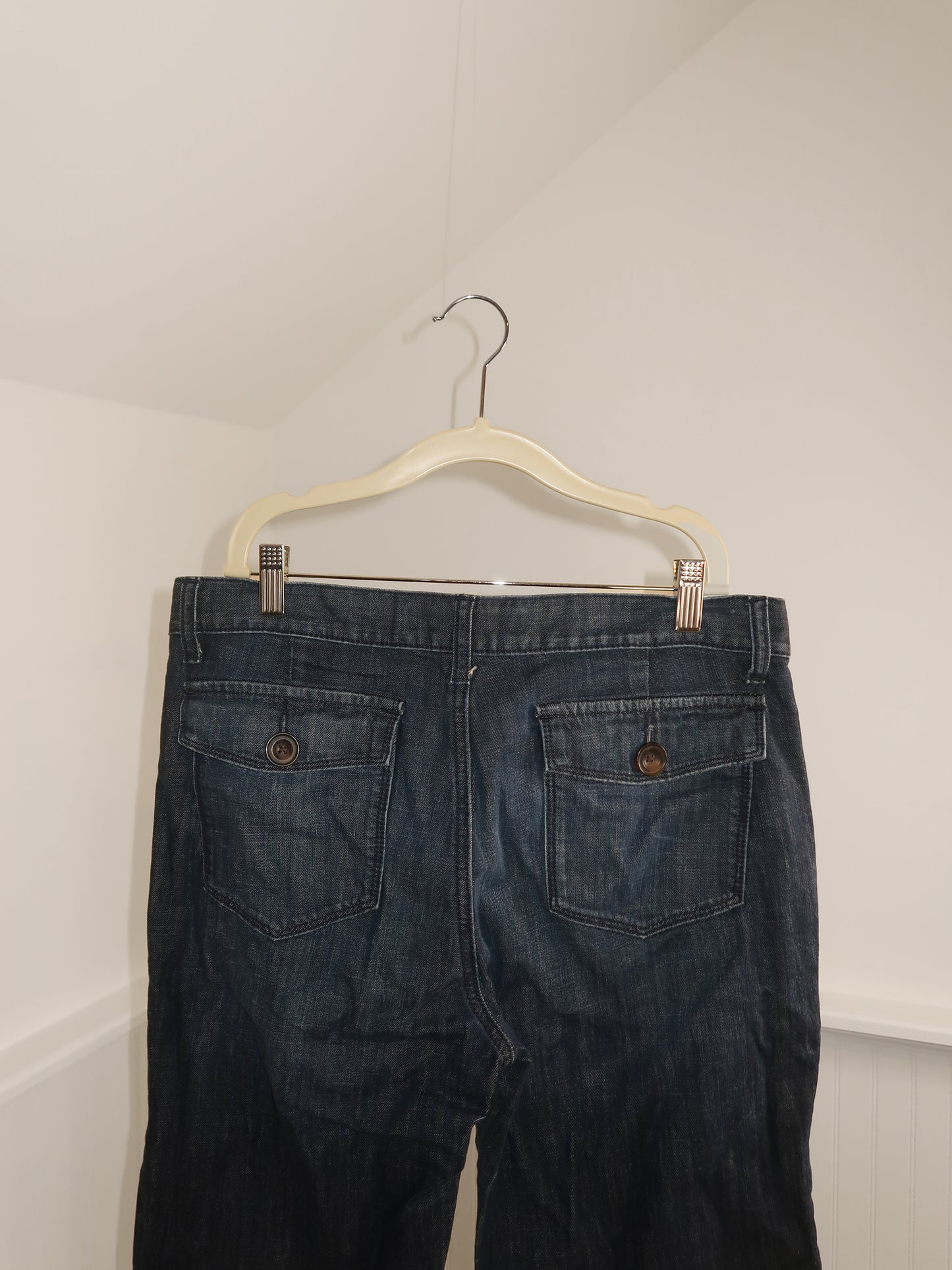 Vtg. Women's Low Rise Boot Cut Dark Denim