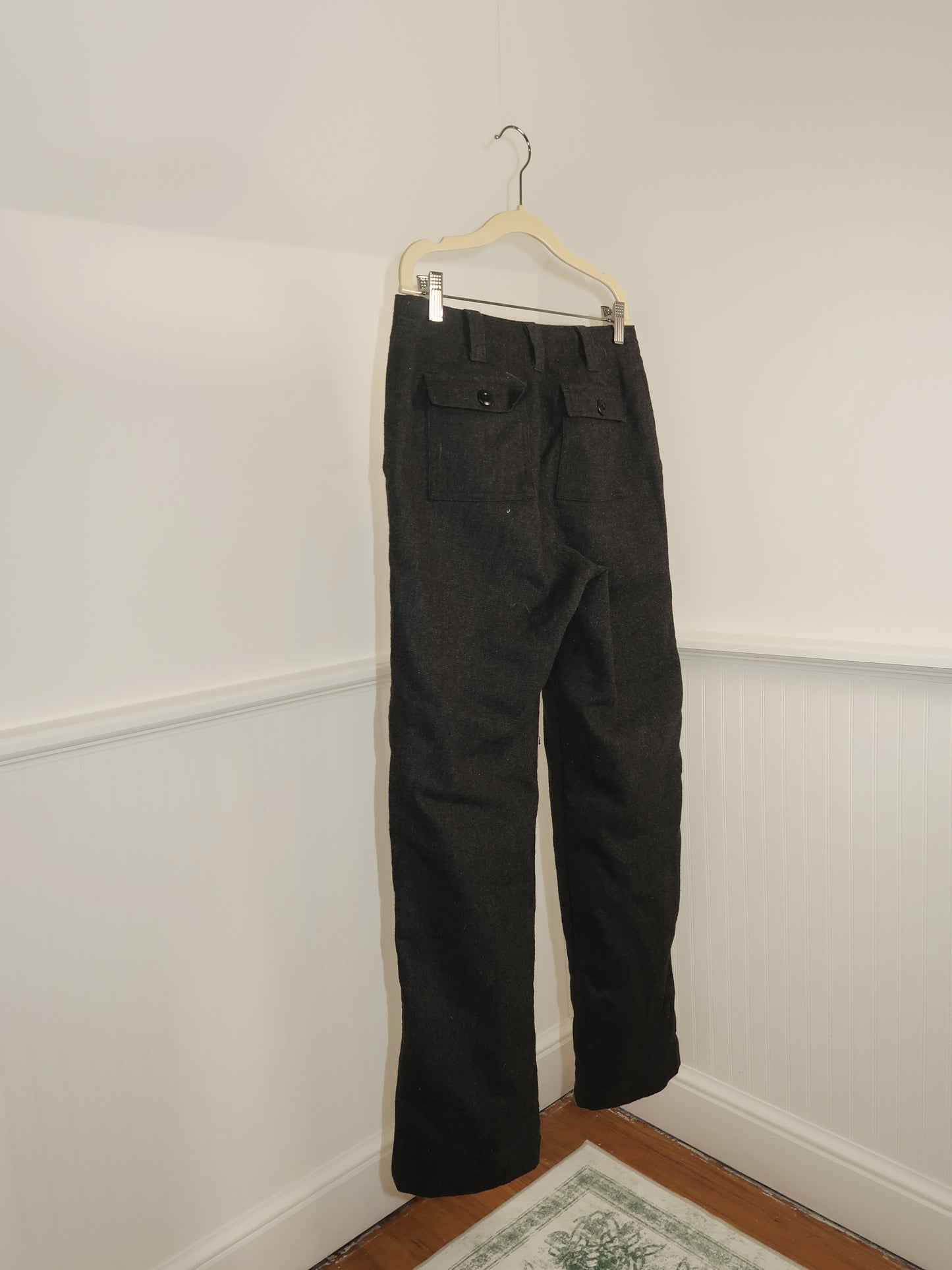 Vtg. Chino Wool Straight-Leg Pant