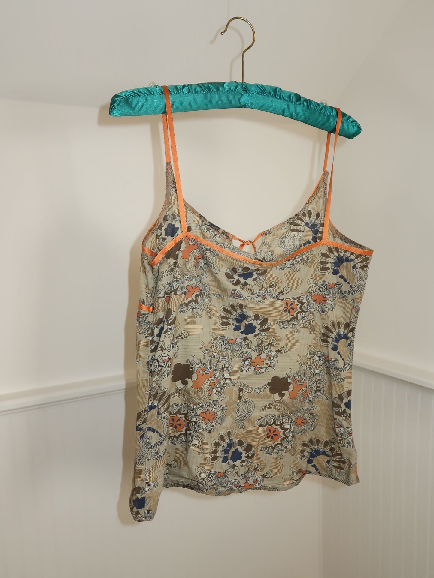 Floral Tie Tank